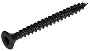 Blackline Spanplattenschrauben schwarz 4.0 x 30mm - 100 Stück Senkkopf Schraube Torx TX-20 schwarze Schrauben