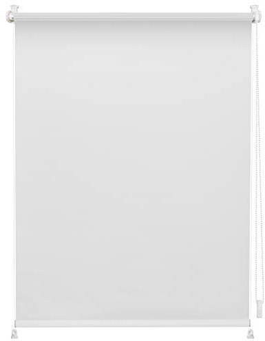 Lichtblick Verdunklungsrollo ohne Bohren, Klemmfix, Thermorollo, Hitzeschutz, Sichtschutz, Wandmontage, Deckenmontage, Rollo für Fenster und Türen Weiß,80 cm x 150 cm (B x L)