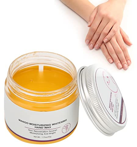Cera per la Cura delle Mani Maschera Peeling per la Cura delle Mani per Esfoliante Idratante Illuminante, 50 G Cera Nutriente per le Mani Cura della Pelle Cera Idratante per il Ringiovanimento delle R