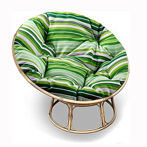SRHWBF Papasan-Kissen für Papasansessel, Gartensessel Gepolstert Sitzkissen für Drehsessel Korbsessel Balkonstuhl (NUR Kissen) (4 Ø105cm/41.3 in)