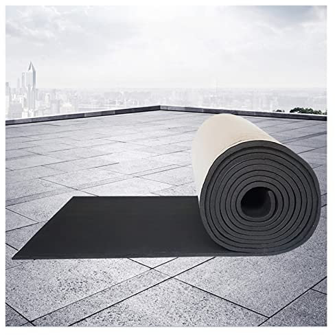 Autoadhesivo Escudo Térmico Para Techo, Negro Mejoras Para El Hogar Aislamiento Térmico Espuma Insonorizante Para Desván Piso Autocaravana De Pared Barco Y Cobertizo ( Color : 10mm , Size : 1x5m )