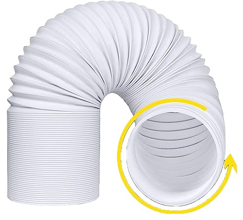 FUBESK Universeller Abluftschlauch für Klimaanlage, flexibler Entlüftungsschlauch mit Gewinde gegen den Uhrzeigersinn für tragbare Klimaanlage, verlängerter Abluftschlauch, 150 mm x 2 m
