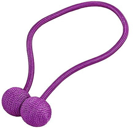 Gardinenbänder 2 Stück Home Gardinenschnalle Gardinenband Magnetschnalle Magnetschnalle Gardinengurt Seilband, Lila
