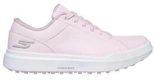 Skechers Go Golf Damen Drive 6 Arch Leather Relaxed Fit Waterproof Golf Shoe Sneaker, Pink, 36 EU