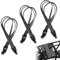 Rapidbok 3 Piezas Tensores de Equipaje, Cuerdas Elásticas con Gancho, Pulpos Elásticos, Correas Tensoras, Correa de Equipaje para Moto, Bicicleta, Maleta, Mudanzas