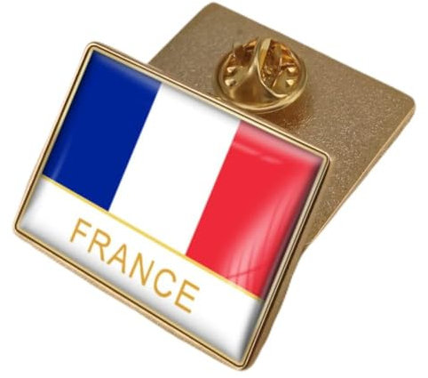 Modische Broschen Mit Französischer Nationalflagge Im Vintage Stil, Emaille, Kreativer Ethnischer Und Geometrischer Anstecknadel, Patriotischer Schmuck, Charm, Originelles Accessoire Für Tas