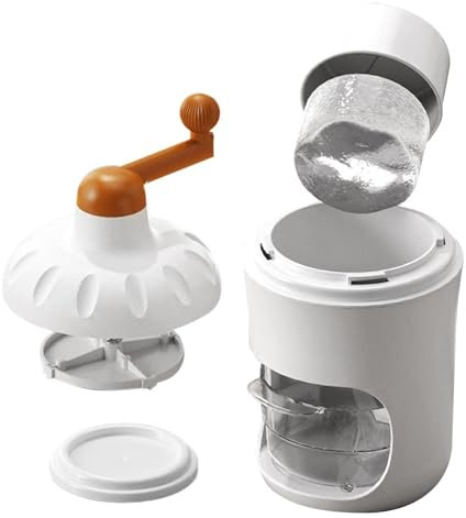Manual Ice Crushers - Portable Handheld Ice Shavers, Stainless Steel Snow Cone Maker | Kitchen Ice Shaved Crusher with Tray, Non-Electric Machine Ice Crushers for Home Parties