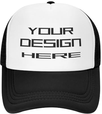 KYZMZC Custom Hats Designen Sie Ihre eigene, personalisierte Trucker-Mütze in großen Mengen für Männer und Frauen, Stellen Sie Ihre eigene, individuelle Baseballkappe her