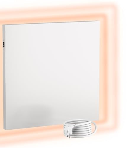 UMBRELLA® Infrarot Wandheizung Heizpaneel [OHNE THERMOSTAT] – Infrarotheizung Wandmontage Heizkörper – Carbon Crystal Infrarotheizung – Infrarot Paneel Badezimmer geeignet – (Modell H500-500W)