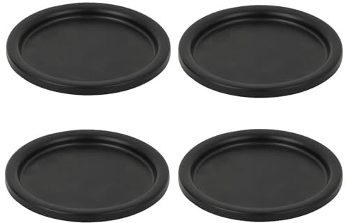 SKDFHOD 4 Stück Kerzenhalter Adventskranz Stumpenkerzen Schwarz 10cm, Kerzenhalter Stabkerze Metall Deko Kerzenleuchter, für Weihnachts Hochzeit Essen DIY Advents Deko Weihnachten（Schwarz）