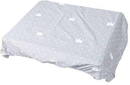 ABOOFAN Baby Bettwäsche Babybett Spannbettlaken Aus 100% Geeignete Matratzenabdeckung Für Jungen Und Ädchen Neutraler Farbton Mit Grauem Kronenmuster Maße Atmungsaktiv Und Bettzeug