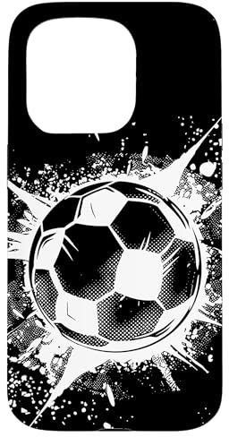 Coque pour iPhone 15 Pro Soccer Ball Splash Football Pitch