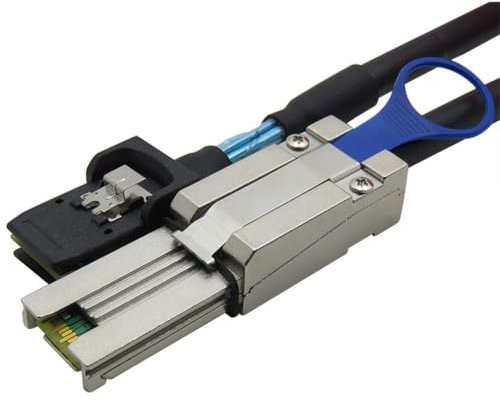 Bamberg Migliore Qualità Due Colori 1M Mini SAS 26P SFF-8088 A SFF-8087 36P di Rame con Attacco Diretto Supporto 12Gb