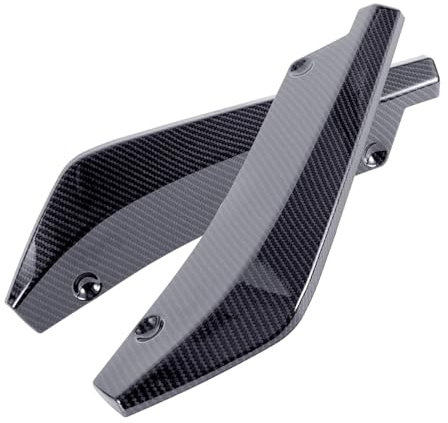 Gonna Laterale Per Auto Universale Per Auto Anteriore Spoiler Diffusore Splitter Protezione Antigraffio Alette Estensione Gonna Laterale Minigonna Laterale Auto(Carbon Fiber)
