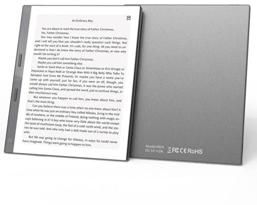 5.76in E Leser mit 32 GB Speicher für Android, HD Touchscreen EBook Reader, 24 Farbtemperatur, Dunkler Modus für PDF EPUB, Reisestudie (Grey)