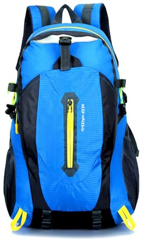 PORRASSO Wanderrucksack Wasserdichter Rucksack 25L Reiserucksack Trekkingrucksack Hiking Backpack für Damen Herren Camping Klettern Reisen Sport Blau