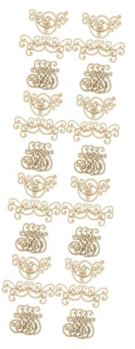 TOYANDONA 4 Set Decorativi Foglia Legno Materiale da Te per Decorazioni Casa E Matrimoni Ciascuna Design 16 Pezzi*4