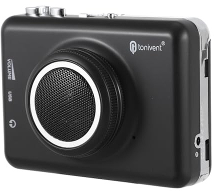NUOBESTY Convertisseur Cassette Haut Parleur Intégré Musical USB