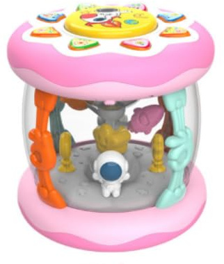 Musical Rotating Projector Carousel with Music,Astronaut Light Up Baby Toys for Baby, Educational Gifts for 12-18 Month Kids Birthday Presents