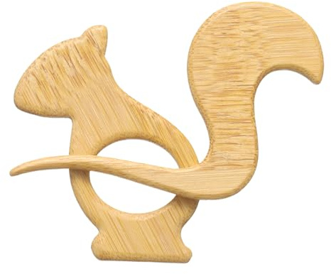 sourcing map Broche en bois en forme d'écureuil, épingle à châle vintage pour pull mignon en bois pour femmes, filles, écharpes, badges