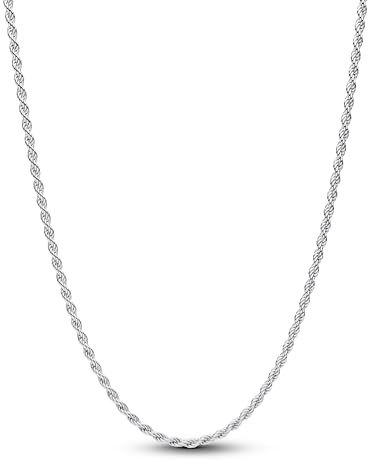 PANDORA Moments Kordelketten-Halskette aus Sterling Silber, Kompatibel Moments Charms, Größe: 70cm, 394687C00-70