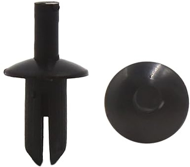 sourcing map Kunststoff Retainer Clips Schwarz 40Stück Spritzenschutz 5mm | 5mm Durchmesser, Für Teppich, Türkarten, Dachverkleidungen, Motorabdeckungen, Landeplatten, Radverkleidungen