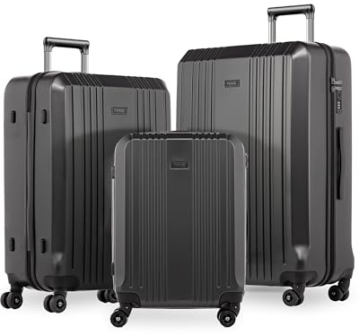 FERGÉ Kofferset 3 teilig Hartschale TSA-Zahlenschloß Cannes Reisekoffer Trolley-Set (Handgepäck, L, XL) 3er Set Hartschalenkoffer Roll-Koffer 4 sanfte Rollen - sehr robuster Polycarbonat Koffer