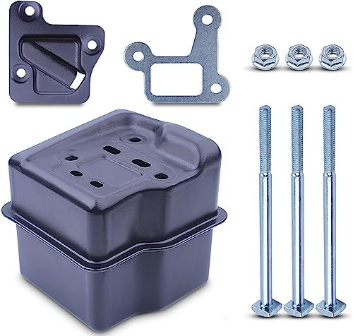Kit Échappement pour STIHL 029 039 MS310 MS290 MS390 Série Tronçonneuse, ADEFOL Pot d'echappement + Joint + Vis et Écrous + Support Silencieux Accessoire Pièces de Rechange