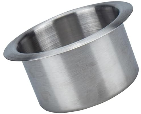 Garneck Stainless Steel Cup Holder for Motor Homes Auto and Boats Drink Holder Insert for Stable Cup Support Compact Stowing Accessory 4.13 X 3.35 X 2.17In 1 X Storage