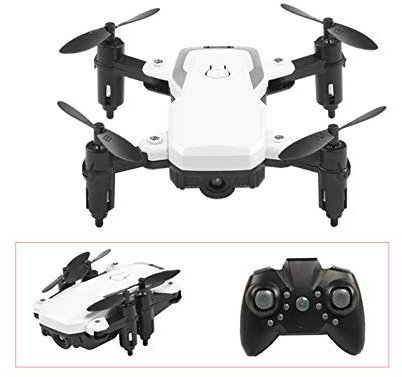 NA Quadricottero Mini Drone, Drone Pieghevole Resistente alla Caduta da 7,5 Cm, Giocattoli Volanti per Bambini, Miglior Regalo per Elicotteri,White Without Camera