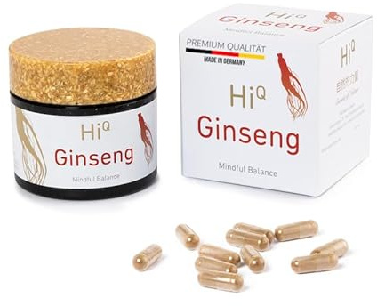 Erster nachhaltiger Ginseng: Hochdosierter roter koreanischer Panax Ginseng, nur 1 Kapsel am Tag! 40 vegane Kapseln, ultrarein 0% Pestizide, nachhaltig, laborgeprüft, ohne Zusätze, 1-Monats-Gehirnkur