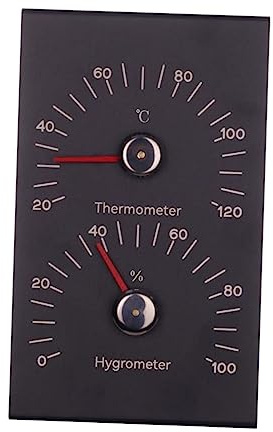 Milageto Sauna-Thermometer, Feuchtigkeitstemperaturmessung, 2-in-1, hochgenaues Hygrothermograph-Messgerät, Sauna-Temperaturmessgerät für Hotel-Saunaraum