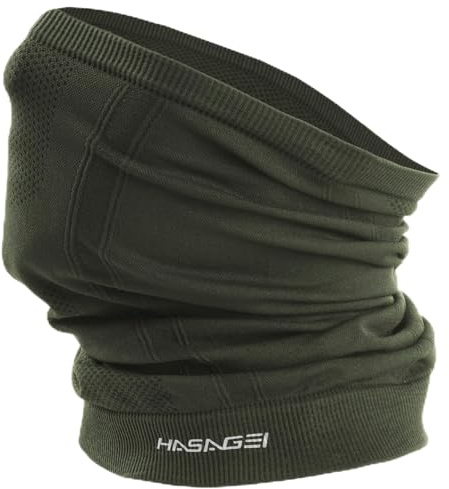 GXCROR Halv balaclava andningsbar stormmask motorcykel balaclava cykel ansiktsmask skidmask balaclava tubhalsduk män & kvinnor för sport och utomhus, Armégrön, En Storlek