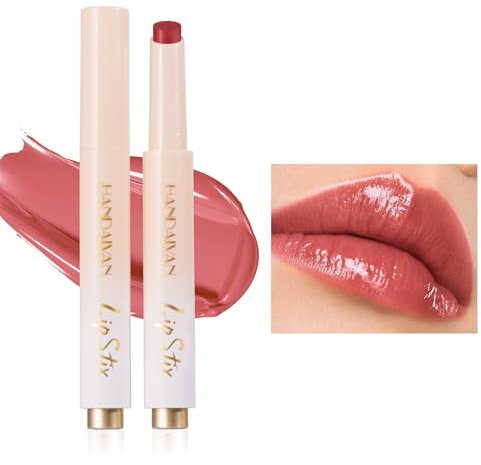 Barra de labios hidratante con brillo, brillo de labios hidratante de gelatina, bálsamo labial impermeable de larga duración, lápiz labial brillante para mujeres #03