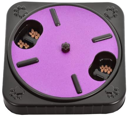 Duroecsain Rascador para perros, base para rascar, lima de uñas para perros, lima de uñas giratoria para perros, base para rascar perros con compartimento para aperitivos para gatos, cachorros,