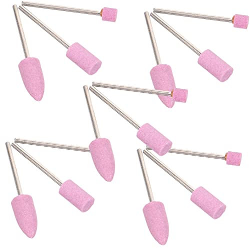 UKCOCO Juego de 15 Brocas para Lijar y Amolar, Metal y Muela de Molienda, Formas Variadas para Madera y Plástico, Adecuado para Bricolaje