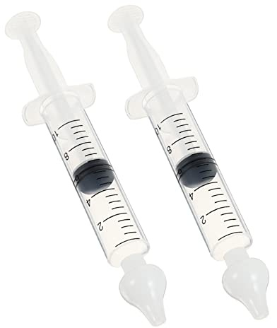 DECOMELODY 2satz Nasenspülgerät Saugspitzen Teiliges Für Sanfte Nasenreinigung Für Kleinkinder Tragbar Und Leicht Zur Linderung Von Nasenschorf Und