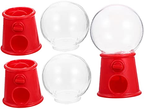 SOLUSTRE 3 Piezas Mini Máquina de Gumballs para Dispensador de Dulces de Plástico Juguete para Fiestas y Decoraciones Infantil de Usar y Almacenar