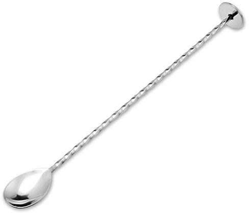 Stainless Steel Cocktail Bar Spoons Spiral Pattern Drink Shaker Muddler Stirrer Twisted Mixing Spoon