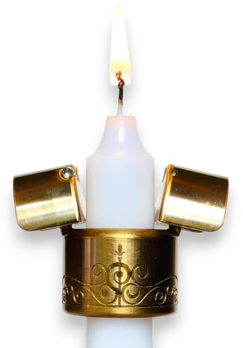 Candle Keeper - Automatic Candle Extinguisher | All-in-One Candle Snuffer & Wick Trimmer | American Solid Brass Design | Unique Gift Ideas | Vintage Home Safety Décor