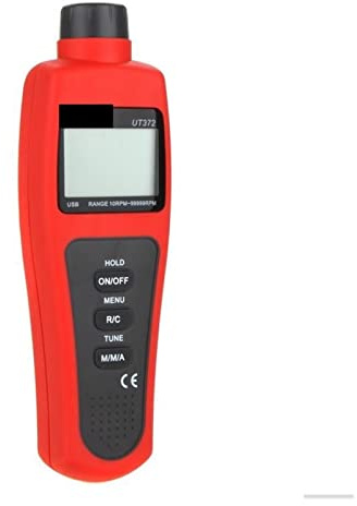 Estroboscopio, UT372 Tacómetros sin contacto objetivo Rpm Rango 10~99999 Máx/min/avg Distancia de prueba 5~20 cm USB Interfaz