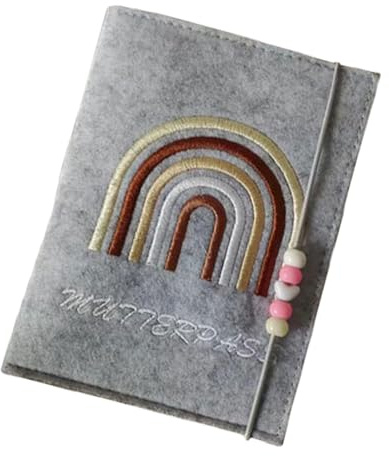 Felt German Maternity Certificate Sleeve Holds Check Images for Hospital Insurance Card Newborns Document Wallet German Maternity Passport Holder