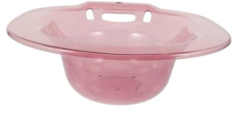 LALADEFIEE Praktisches Sitzbad aus Dickem Pet Material für Frauen Rosa Pflegebecken zum Einfachen Waschen im Haushalt für Schwangerschaft und Wochenbett