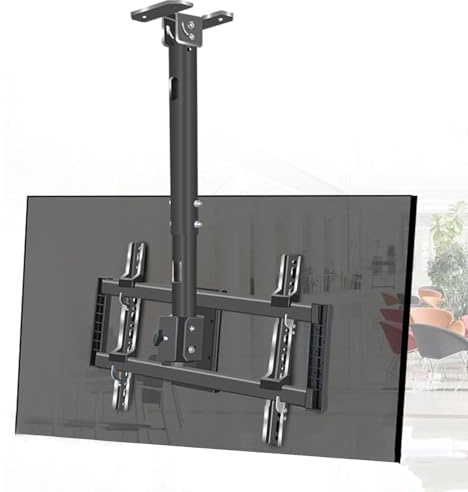 Soporte de TV ajustable inclinable de 360°, soporte telescópico de techo para televisores de 37 a 85 pulgadas, compatible con VESA (máximo 600 x 400 mm), perfecto para cine en casa y soluciones de
