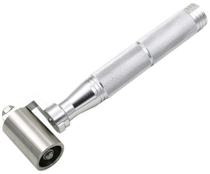 EXCEART Rullo Pressione per Parati in Acciaio con Cuscinetto Strumento Metallico per Cuciture Muro Utensile Maneggevole per Decorazione Interni