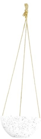 VICASKY Vaso Sospeso in Plastica Effetto Marmo Resistente Sole e Gelo Fioriera Appesa per Interni ed Esterni per Balcone Giardino e Ufficio Design Moderno e Salvaspazio