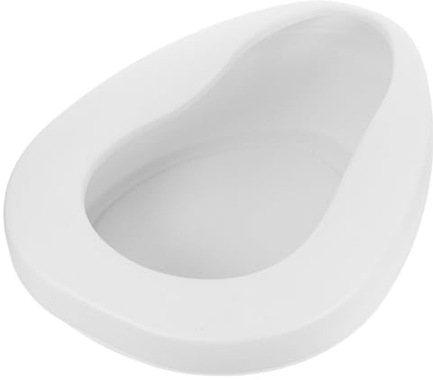 Bacinilla Portátil de Plástico Blanco 2800ml, Diseño Ergonómico