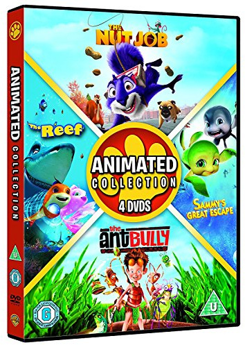 4 Animated Movies Collection: The Nut Job + Sammy's Great Escape + The Antbully + The Reef (4-Disc Box Set) (Fully Packaged Import)