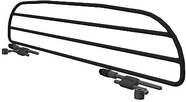 ERGOTECH Trenngitter Hundegitter für Opel Grandland X (2017-2021) und Opel Grandland (2022-2024), RDA65HBG-XS, für Hunde und Gepäck