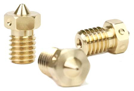 E3D Genuine Brass Nozzle Triple Pack 0.4mm, 0.6mm for V6 HotEnd 3D Printer… (3mm, 0.6mm)